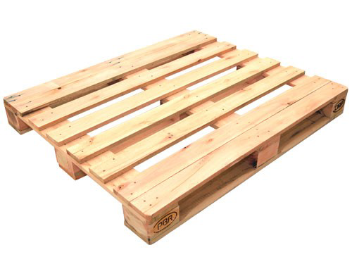 Pallet PBR RP-01 de madeira em vista tridimensional